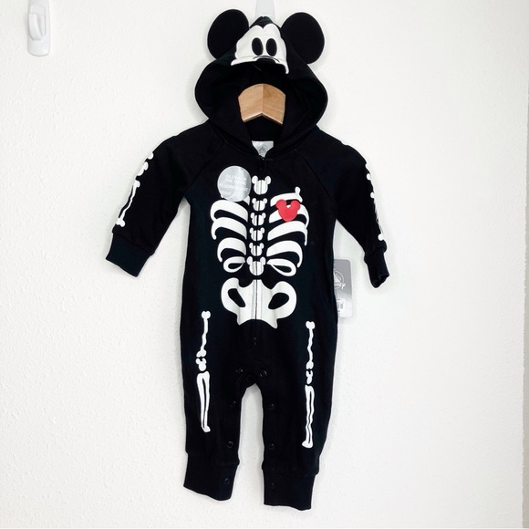 NWT Disney Store Mickey Mouse costume baby one piece glow in the dark 3-6 months - Picture 12 of 12